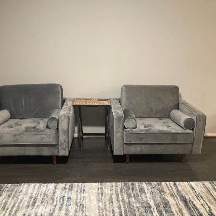Luo 41.5'' Wide Tufted Armchair