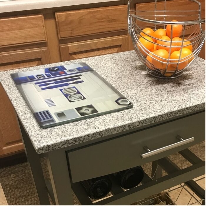 Macy 22.88'' Wide Rolling Kitchen Cart with Granite Top