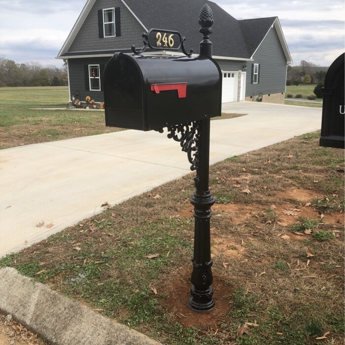 Magnolia Post Mounted Mailbox