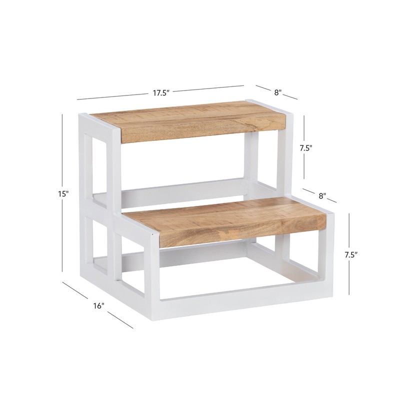 Majeski 2 - Step Wood Step Stool
