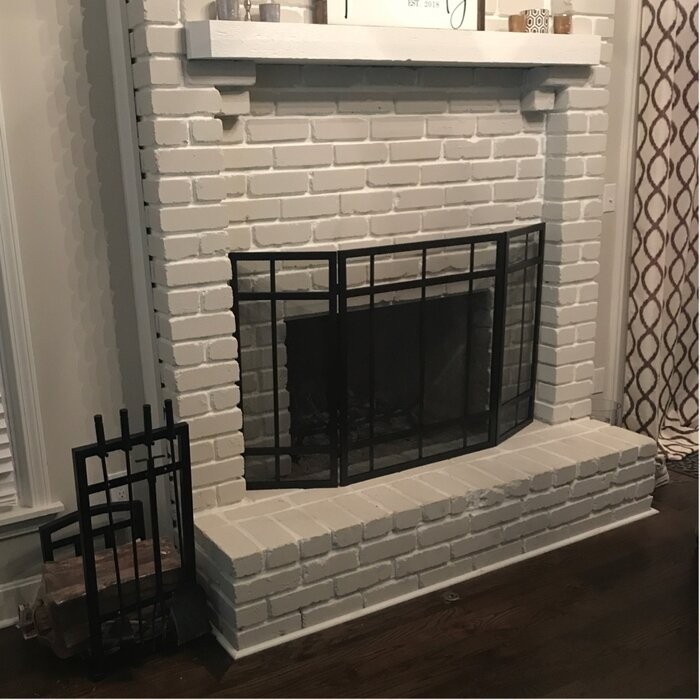 Makhi 3 Panel Steel Fireplace Screen