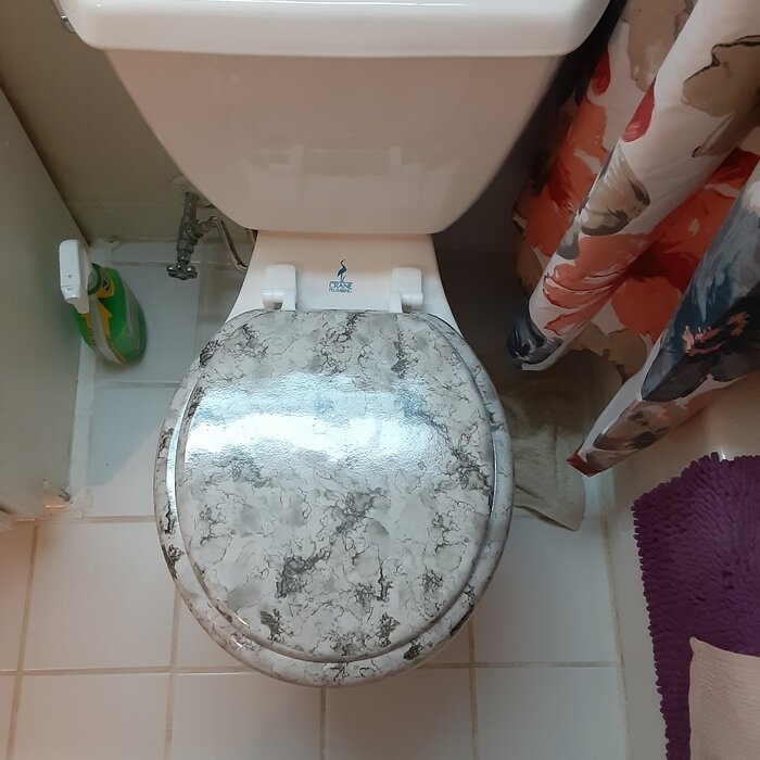 Marble Round Toilet Seat