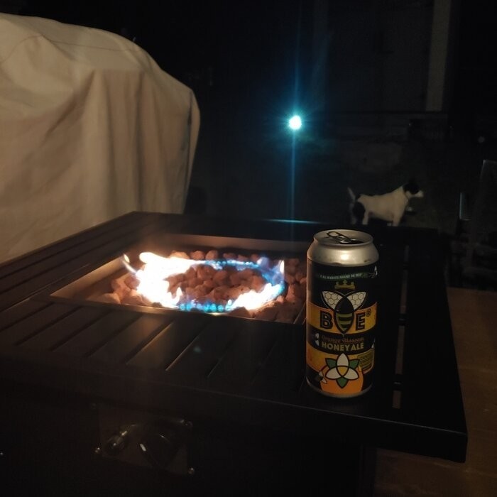 Marca Steel Propane Outdoor Fire Pit Table with Lid