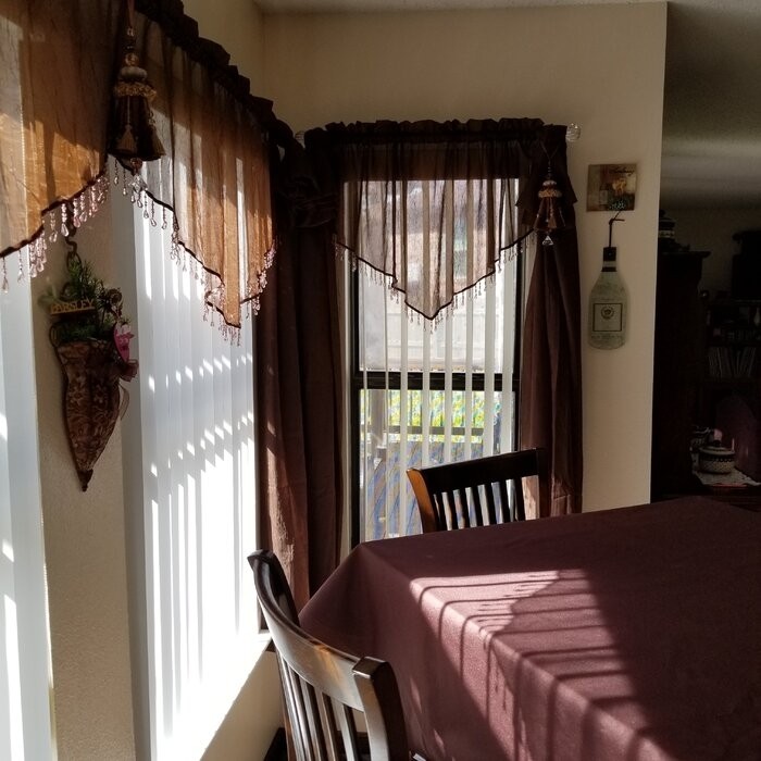 Mardis Solid Color Pointed 51'' Window Valance