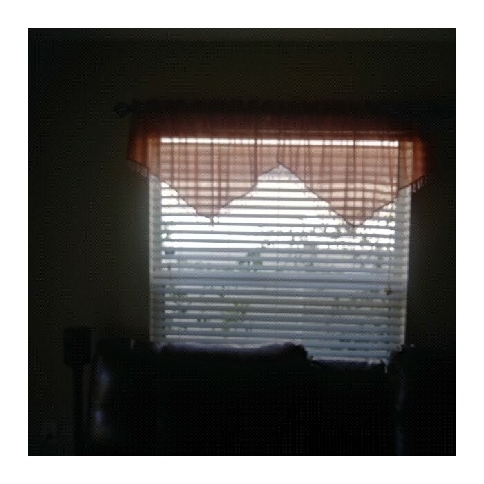 Mardis Solid Color Pointed 51'' Window Valance