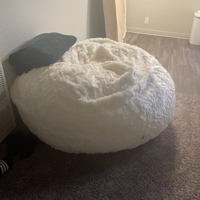 Margot Short Large Faux Fur Classic Bean Bag