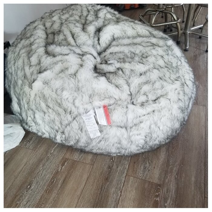 Margot Short Large Faux Fur Classic Bean Bag