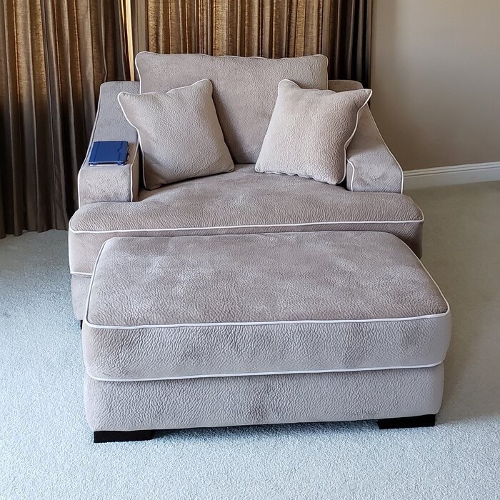 Marina 60'' Wide Chair And A Half and Ottoman