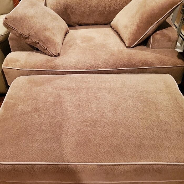 Marina 60'' Wide Chair And A Half and Ottoman