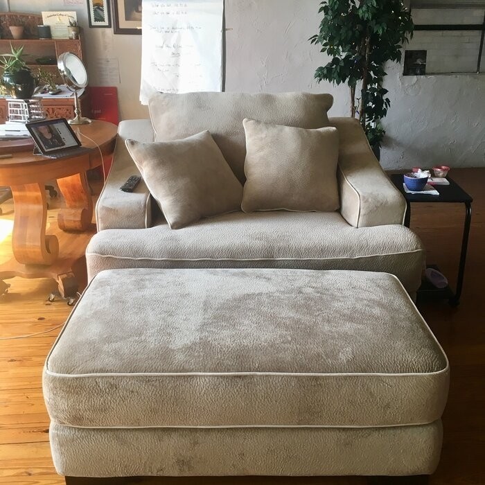 Marina 60'' Wide Chair And A Half and Ottoman