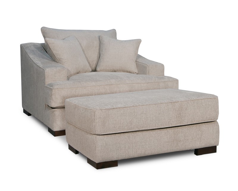 Marina 60'' Wide Chair And A Half and Ottoman