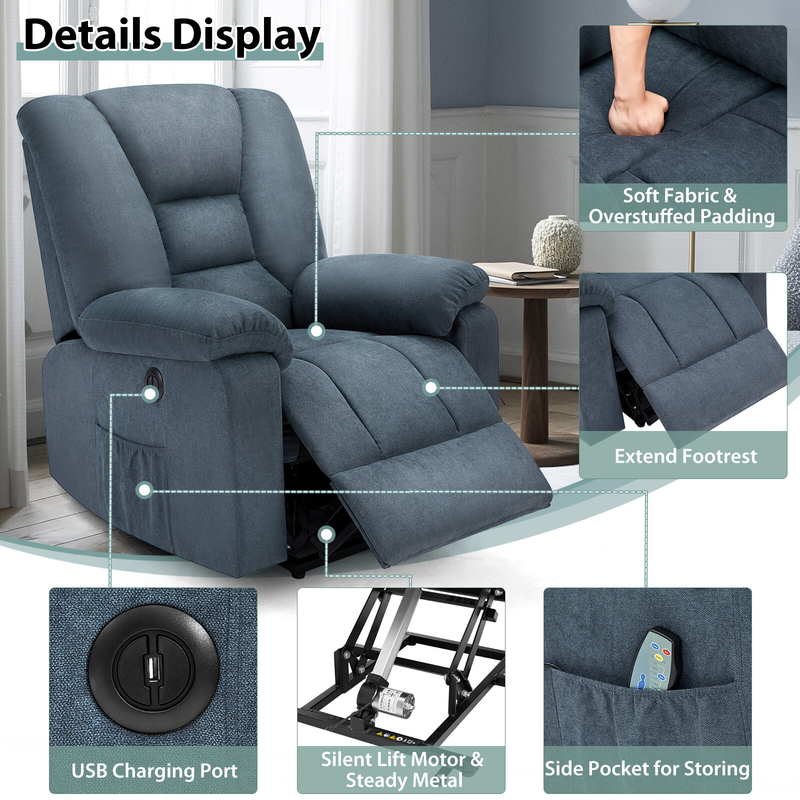 Marshal Zero Gravity Recliner with Heated Cushion
