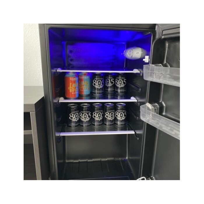 Marshall Fridges Retro 3.2 Cubic Feet cu. ft. Freestanding Mini Fridge