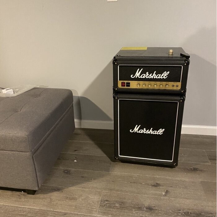 Marshall Fridges Retro 3.2 Cubic Feet cu. ft. Freestanding Mini Fridge