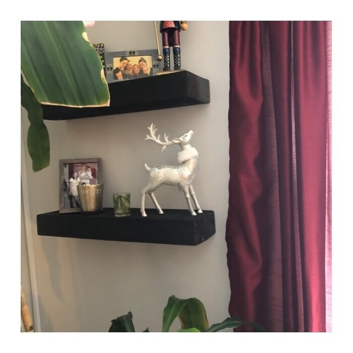 Mcfall 2 Piece Solid Wood Floating Shelf