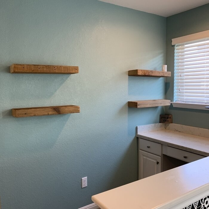 Mcfall 2 Piece Solid Wood Floating Shelf