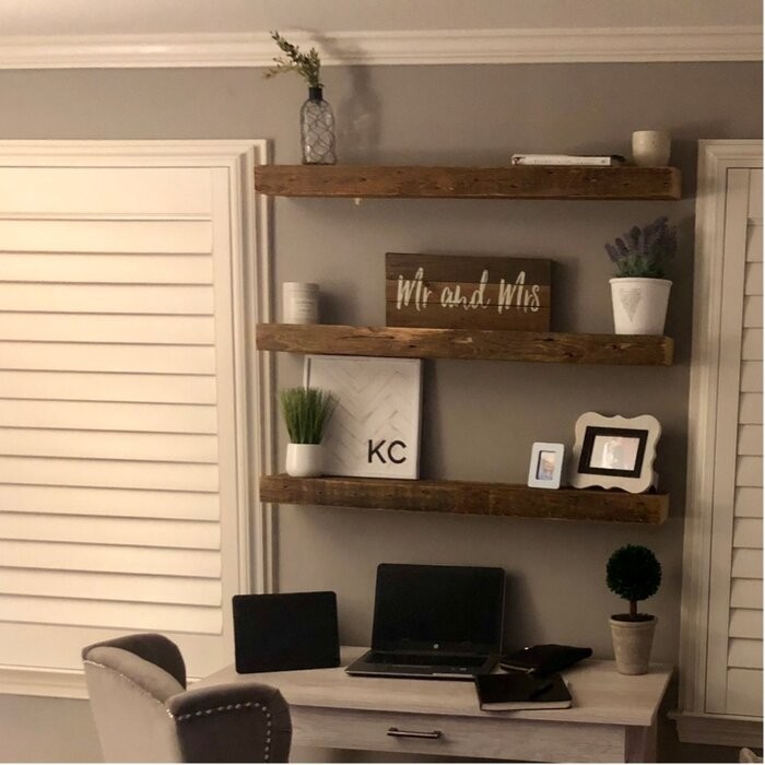 Mcfall 2 Piece Solid Wood Floating Shelf