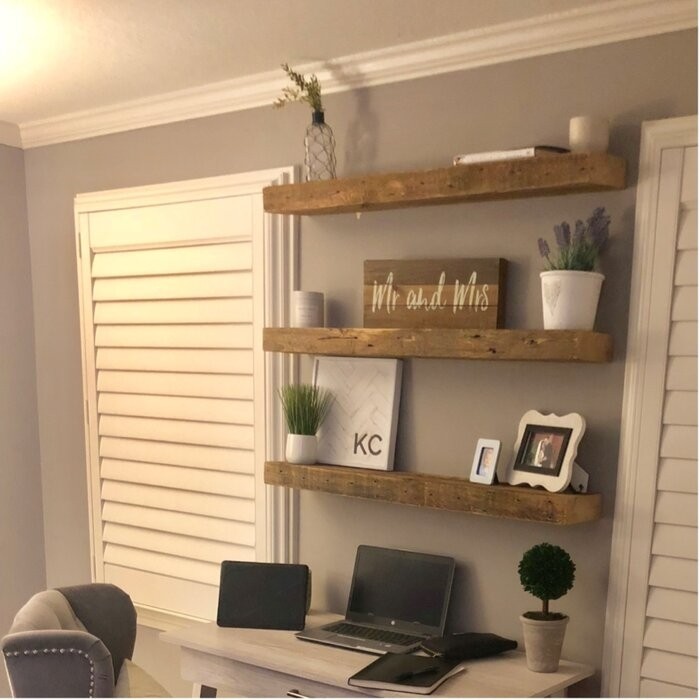 Mcfall 2 Piece Solid Wood Floating Shelf
