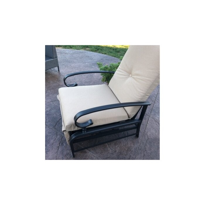 Mcgahan Recliner Patio Chair with Cushions