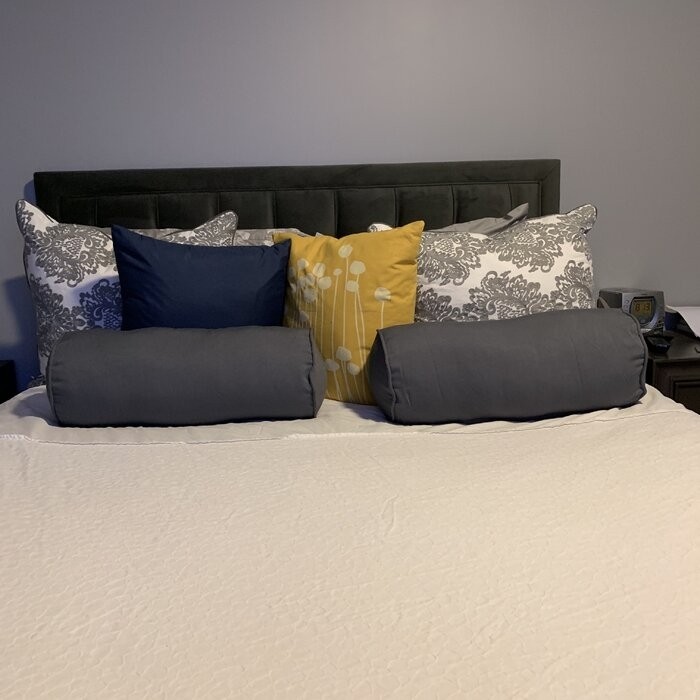 Mchaney Solid Twill Bolster Pillow Cover & Insert