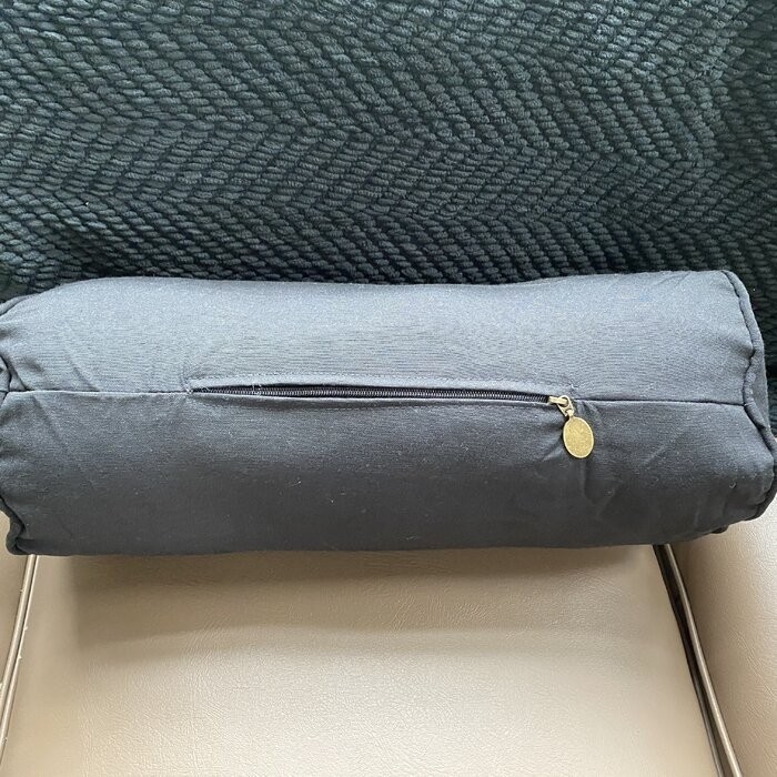 Mchaney Solid Twill Bolster Pillow Cover & Insert