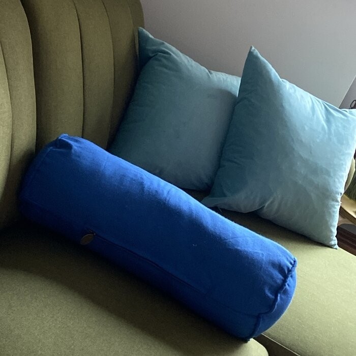 Mchaney Solid Twill Bolster Pillow Cover & Insert