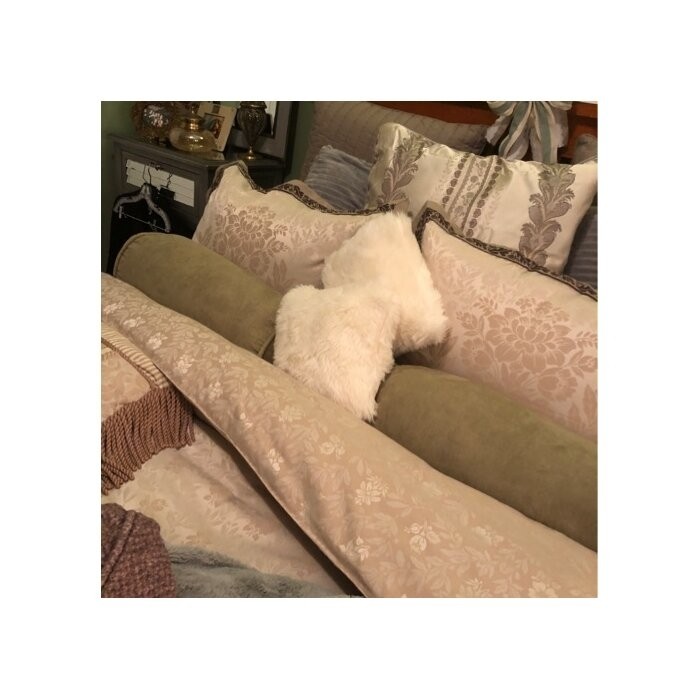 Mchaney Solid Twill Bolster Pillow Cover & Insert