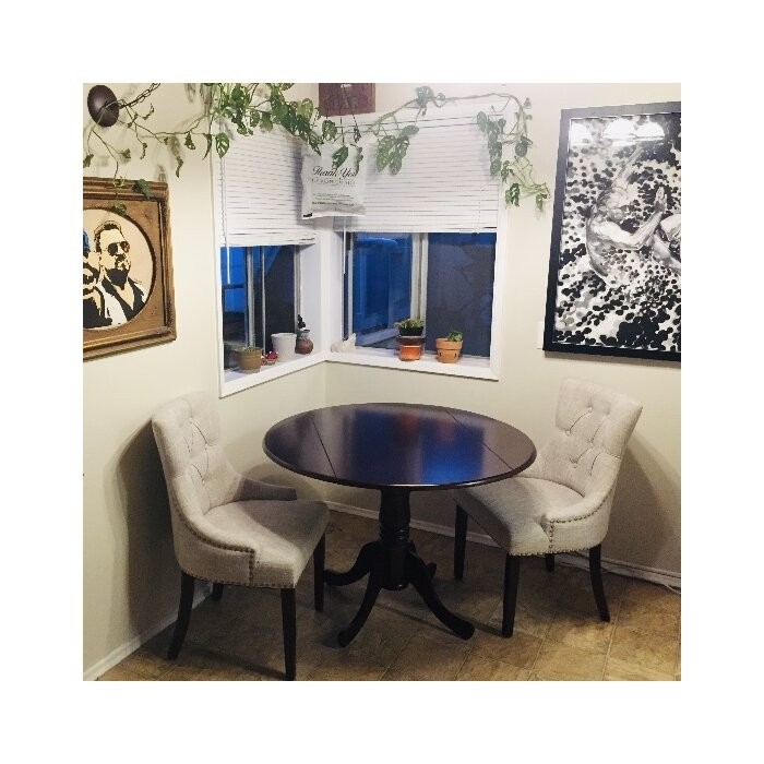 Mckey Drop Leaf Solid Wood Dining Set