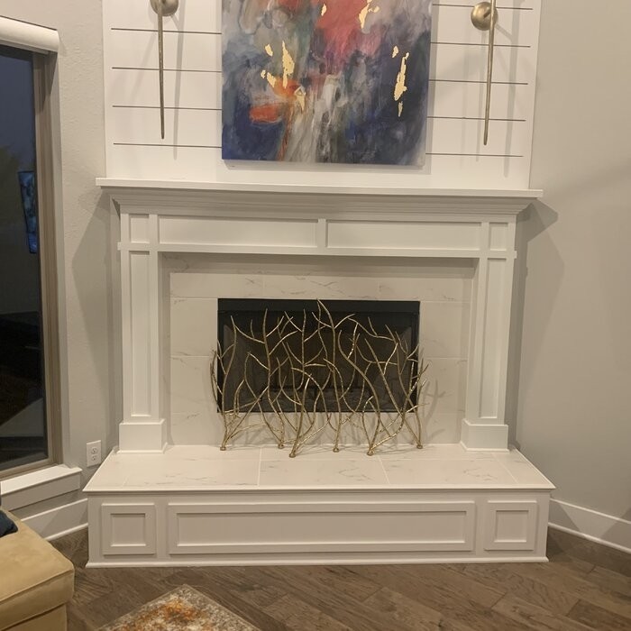 Memoire Single Panel Iron Fireplace Screen