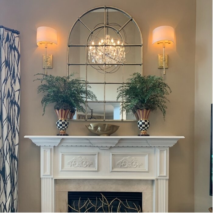 Memoire Single Panel Iron Fireplace Screen