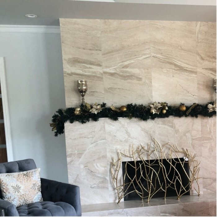 Memoire Single Panel Iron Fireplace Screen