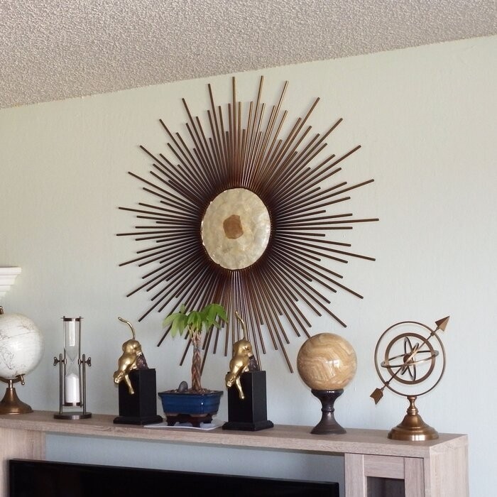 Metal Capiz Wall Decor