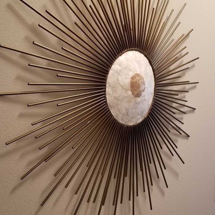 Metal Capiz Wall Decor