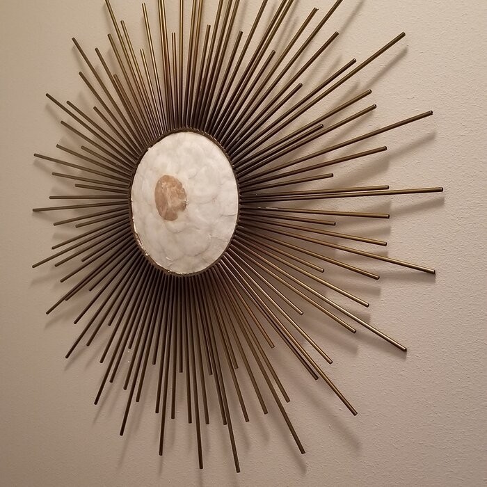 Metal Capiz Wall Decor