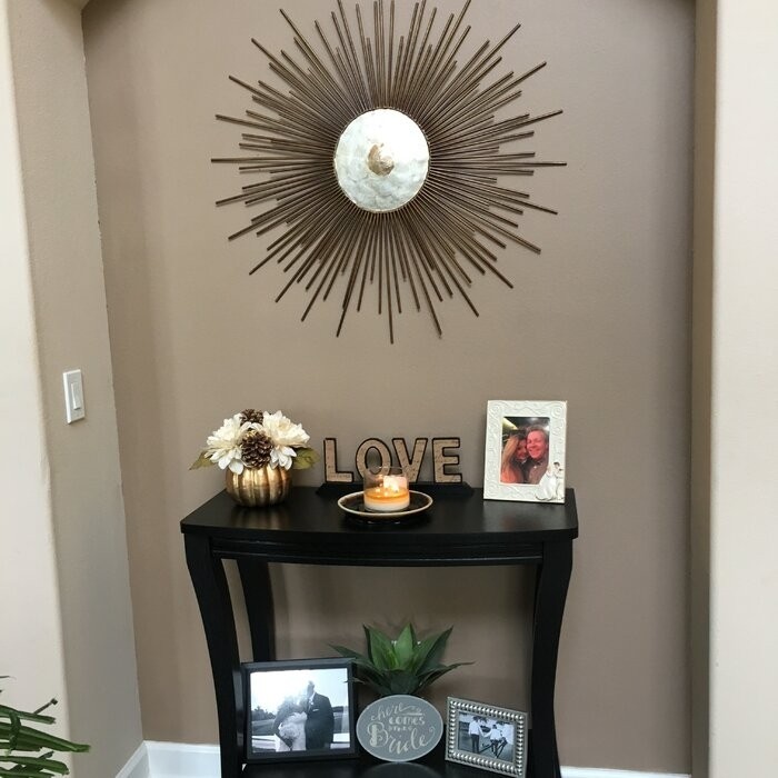 Metal Capiz Wall Decor