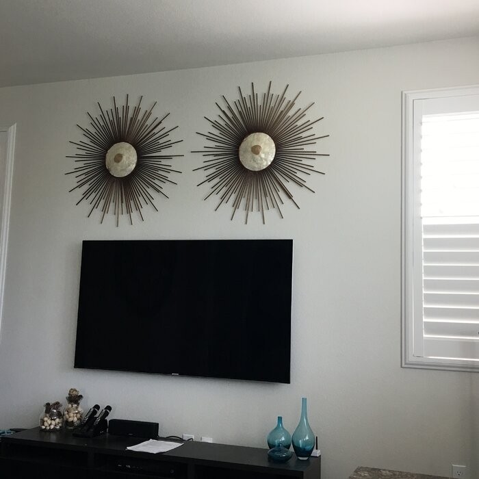 Metal Capiz Wall Decor