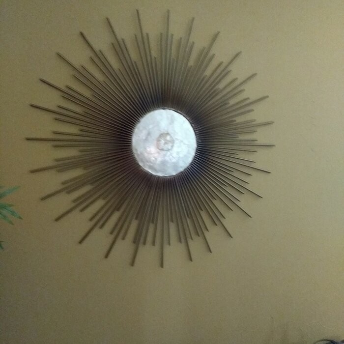 Metal Capiz Wall Decor