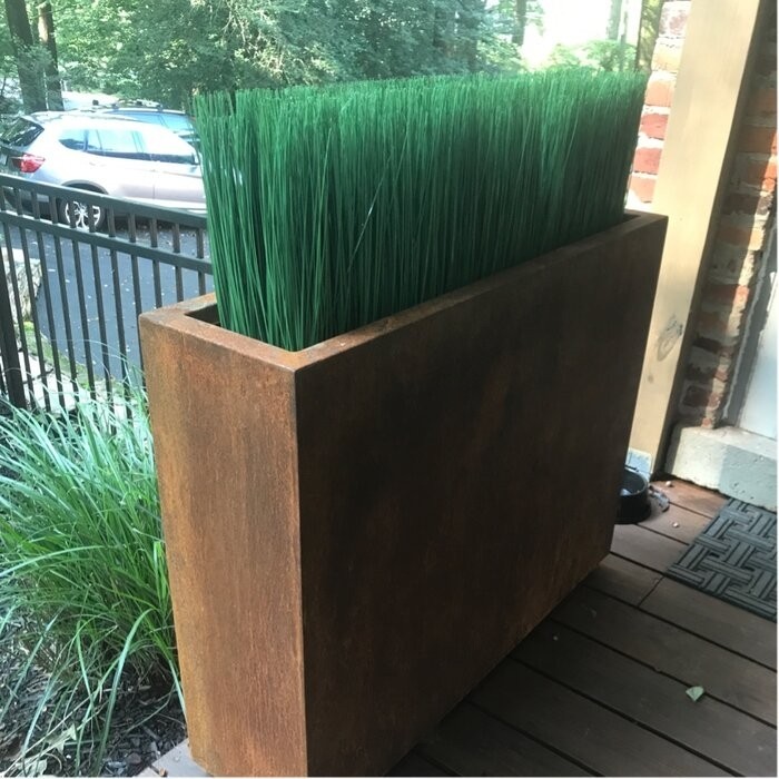 Metallic Series 1 - Piece Weathered Steel Planter Box