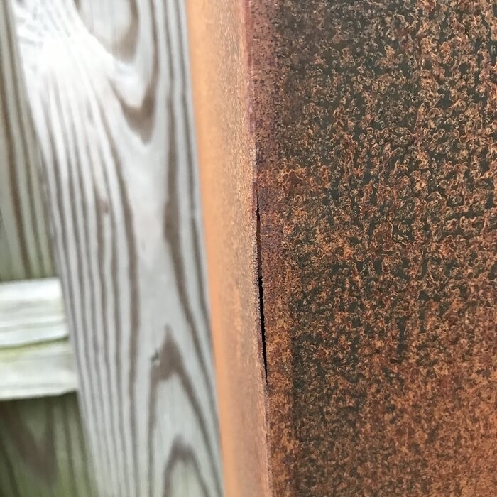 Metallic Series 1 - Piece Weathered Steel Planter Box