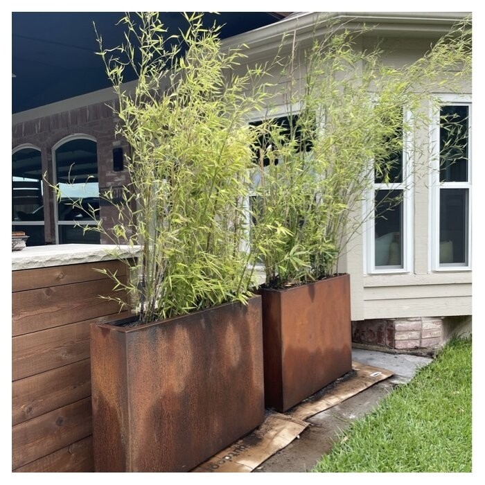 Metallic Series 1 - Piece Weathered Steel Planter Box