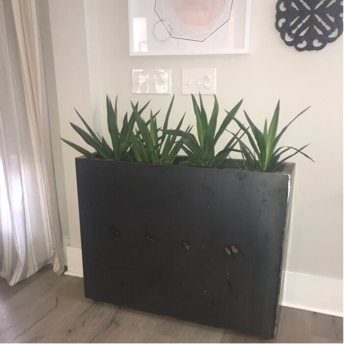 Metallic Series 1 - Piece Weathered Steel Planter Box