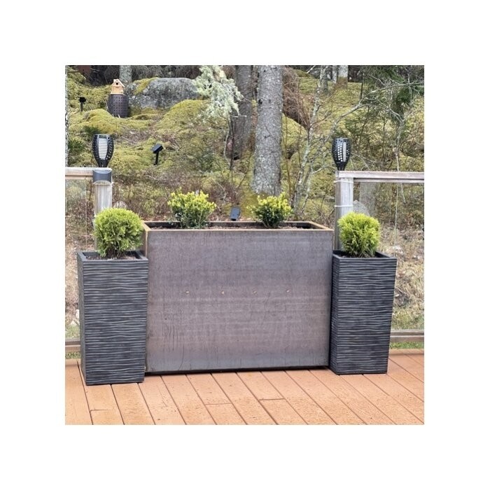 Metallic Series 1 - Piece Weathered Steel Planter Box