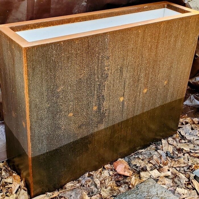 Metallic Series 1 - Piece Weathered Steel Planter Box