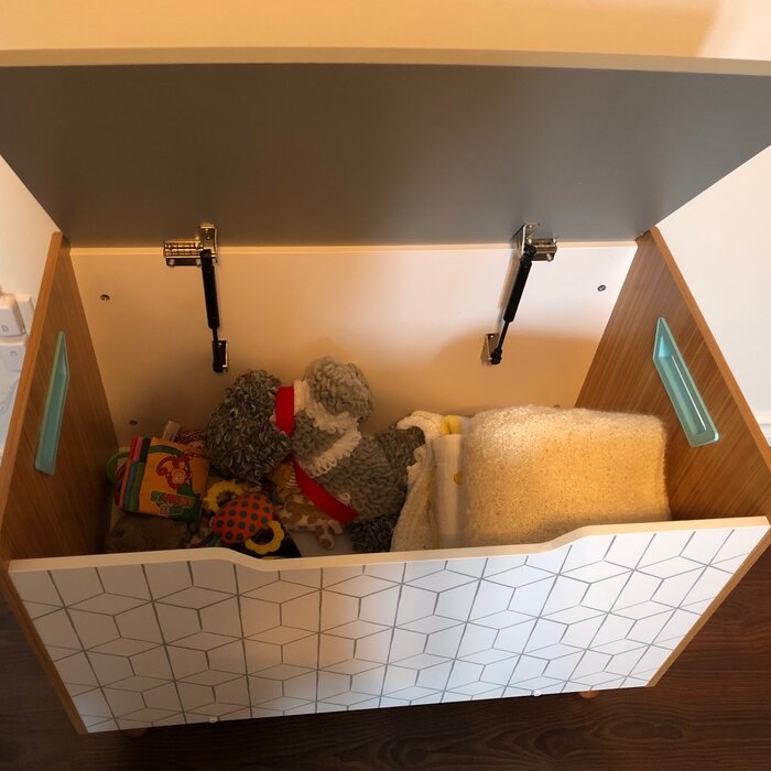 Mid-Century Toy Storage Bench