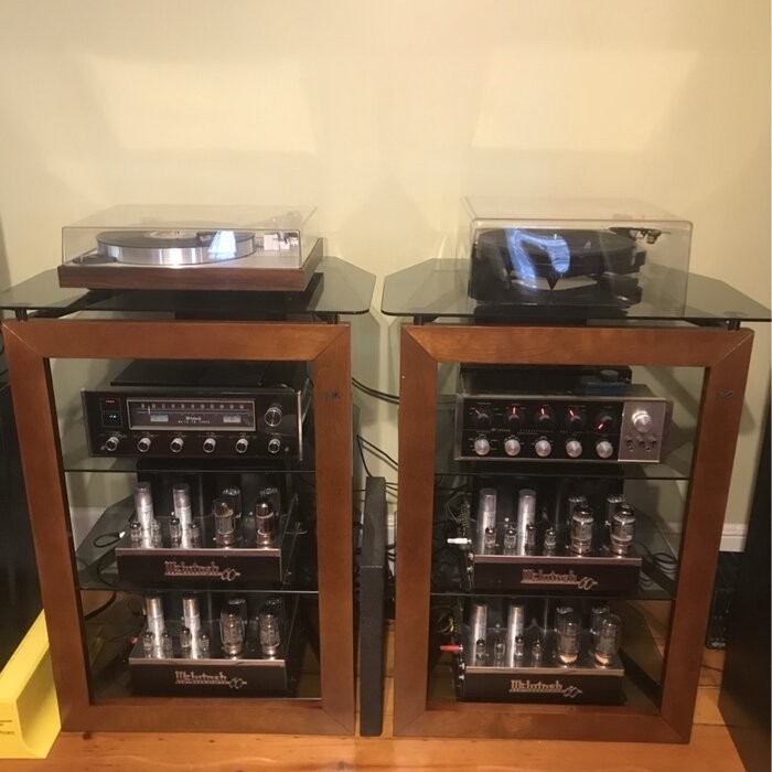 Modern & Contemporary Wood Audio Rack