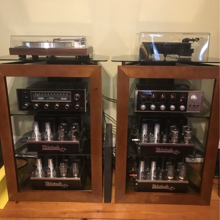 Modern & Contemporary Wood Audio Rack