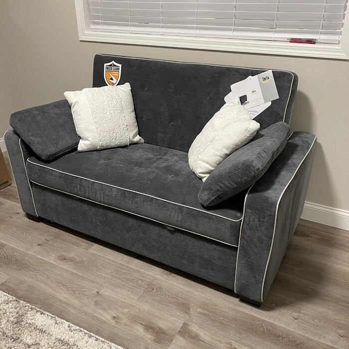 Monroe 45.67'' Square Arm Sleeper
