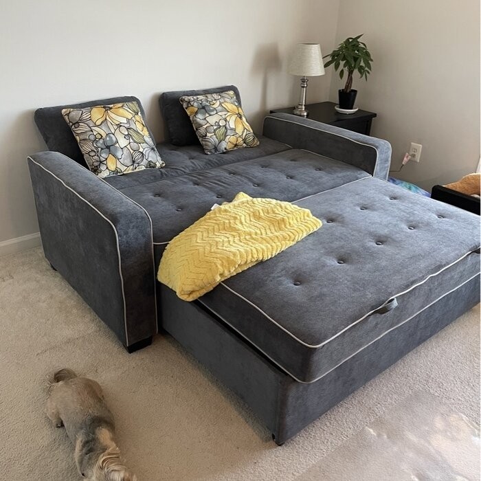 Monroe 45.67'' Square Arm Sleeper