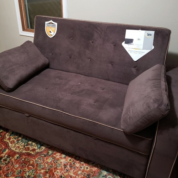 Monroe 45.67'' Square Arm Sleeper