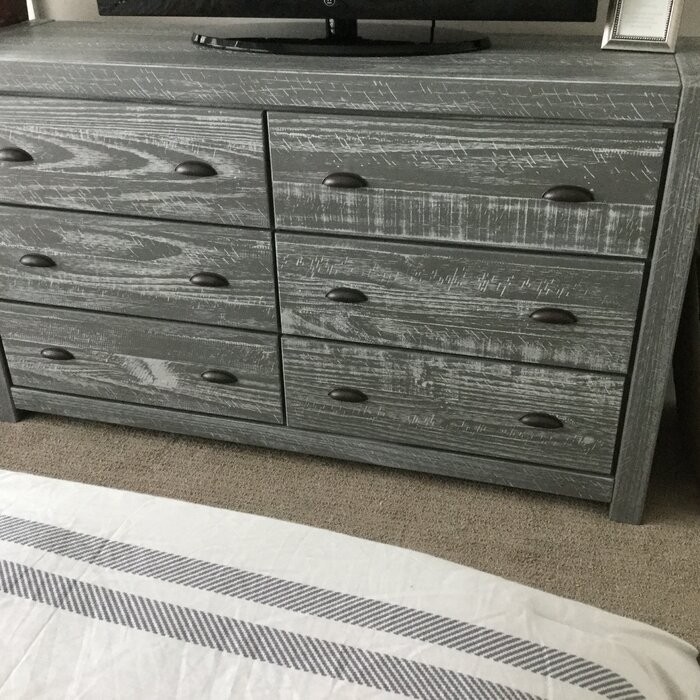 Montauk 6 Drawer 59.5'' W Solid Wood